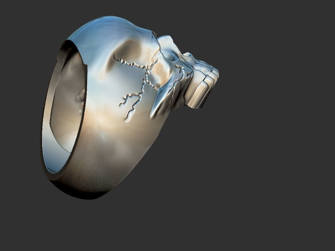 Keith Richards Skull Ring 3D print model_7
