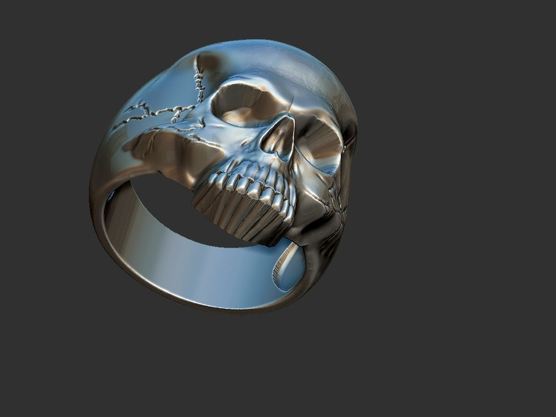 Keith Richards Skull Ring 3D print model_14