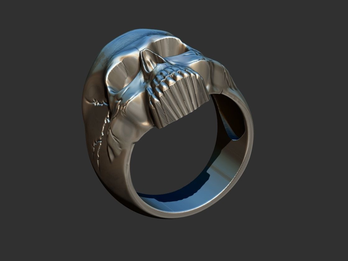 Keith Richards Skull Ring 3D print model_6