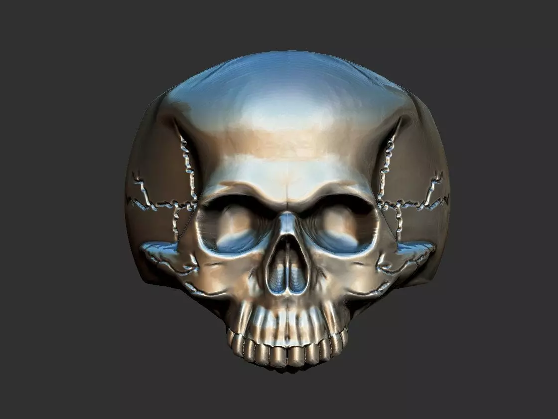Keith Richards Skull Ring 3D print model_0