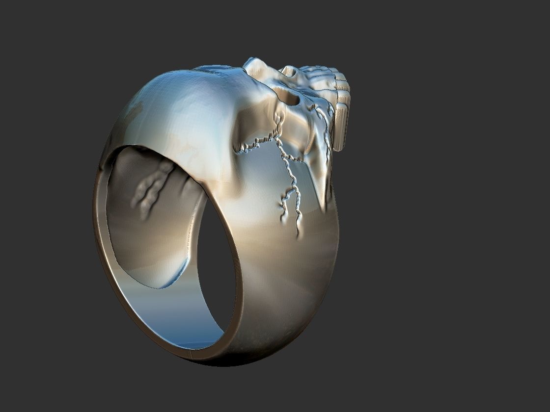 Keith Richards Skull Ring 3D print model_8