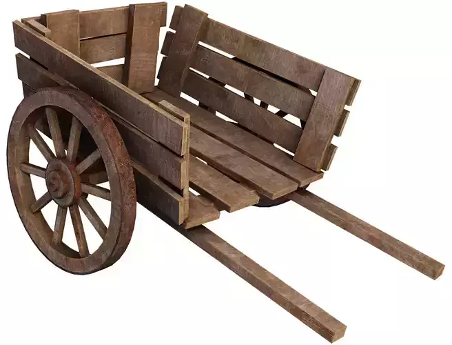 Old Wooden Medieval Cart