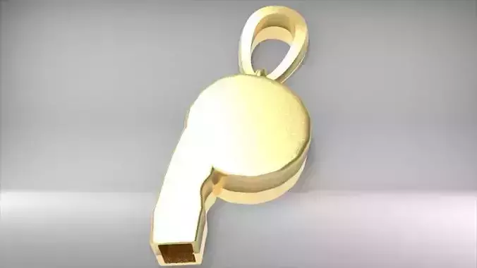 Sports Whistle Necklace Charm Pendant Jewelry