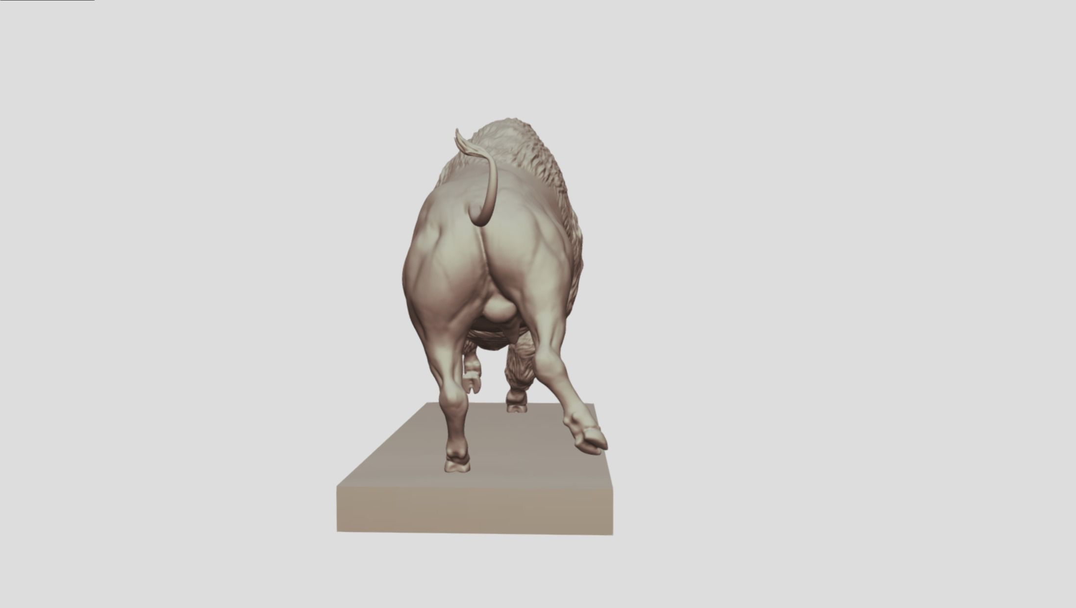 Realistic Male Buffalo or American Bison 3D print model_7
