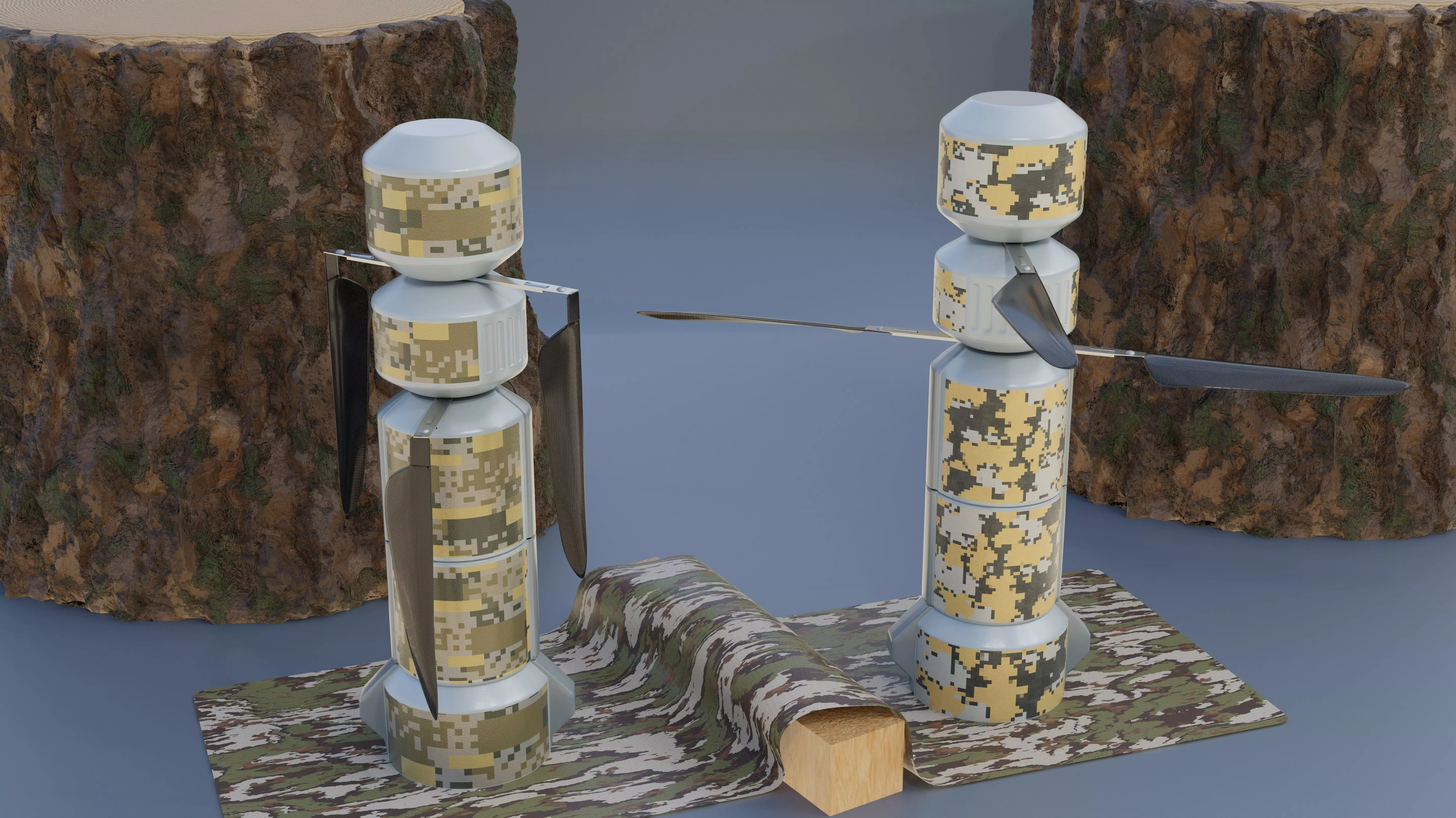 Loitering Ammunition Panzerabwehrdrone  3D model_0