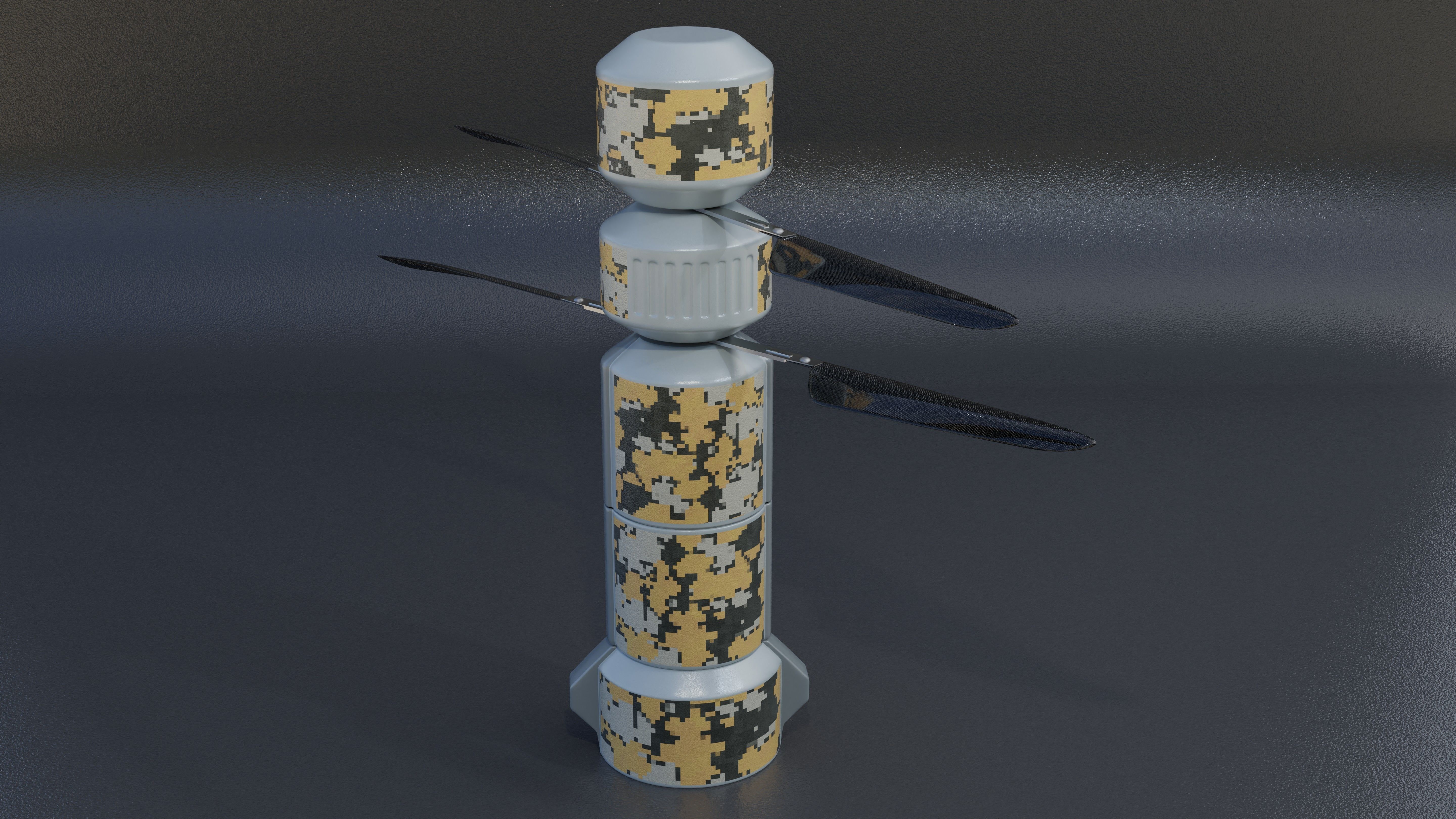 Loitering Ammunition Panzerabwehrdrone  3D model_3