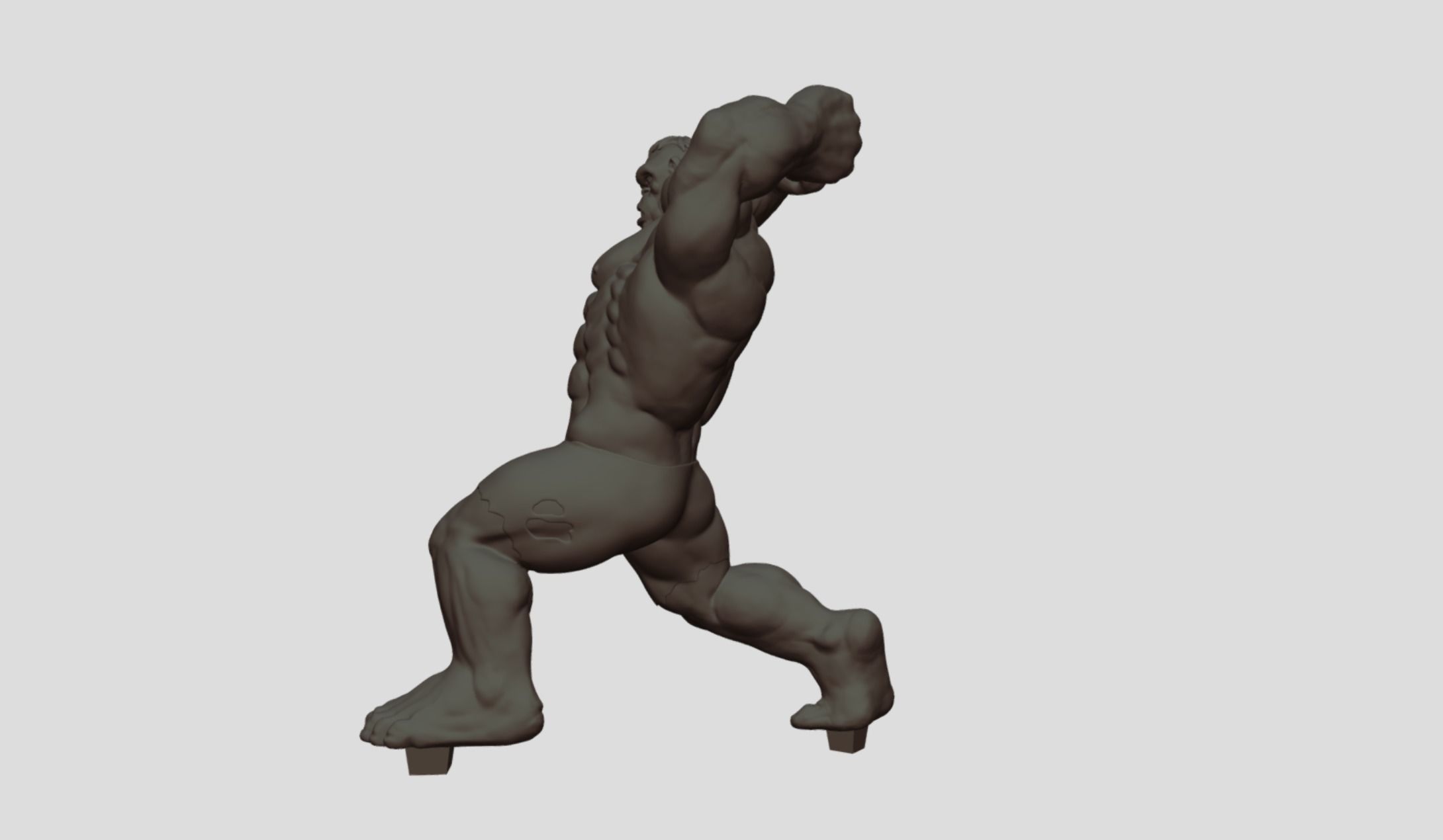 Incredible Hulk Fanart Model 3D print model_7