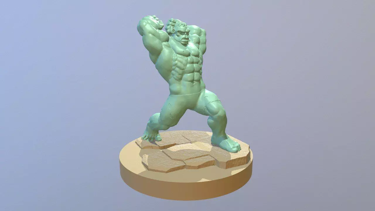 Incredible Hulk Fanart Model 3D print model_0