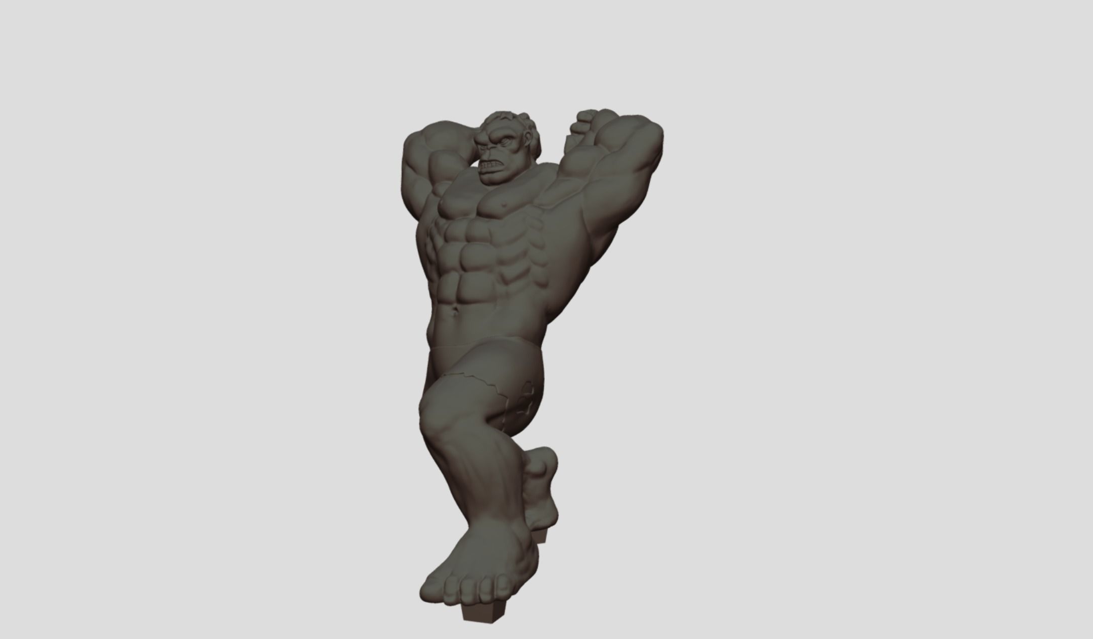 Incredible Hulk Fanart Model 3D print model_6