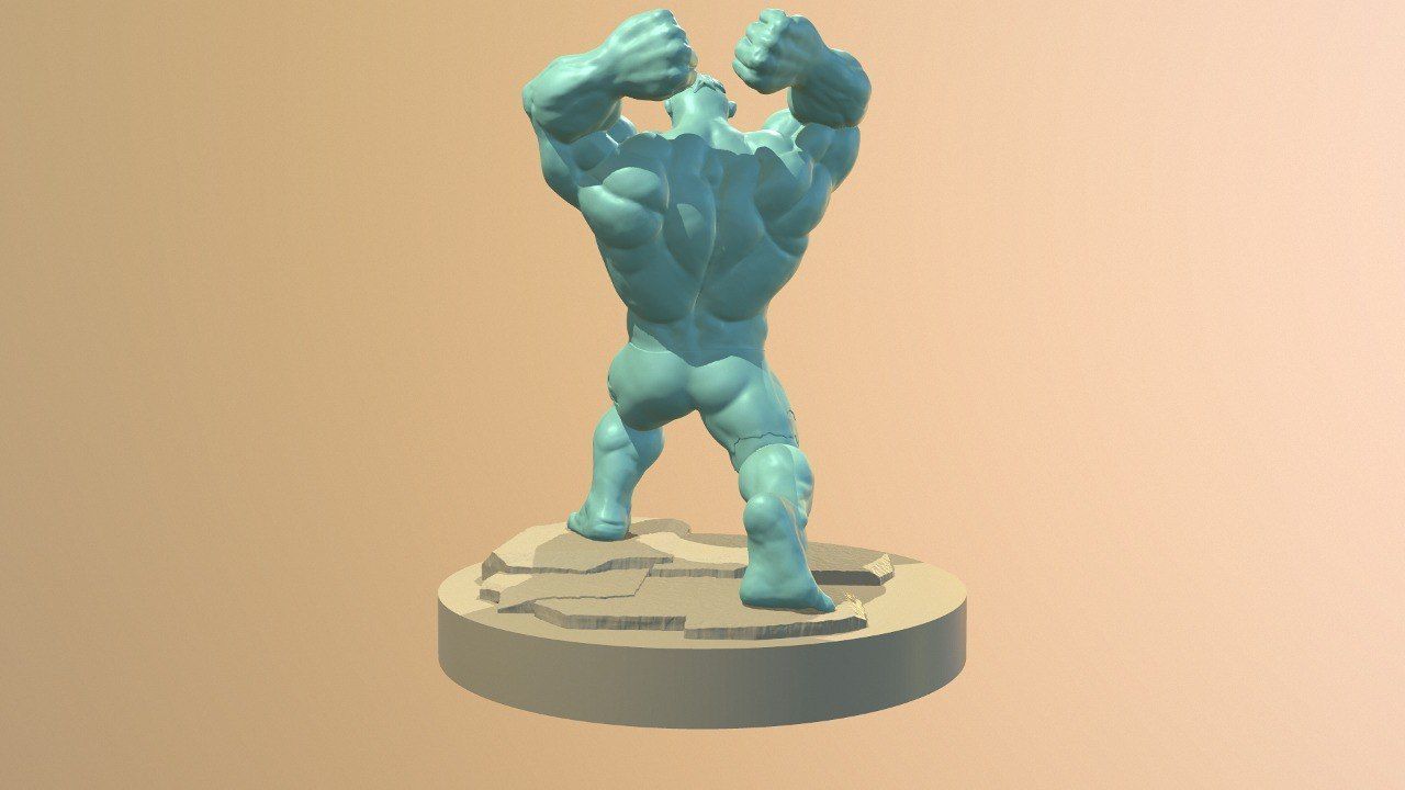 Incredible Hulk Fanart Model 3D print model_3
