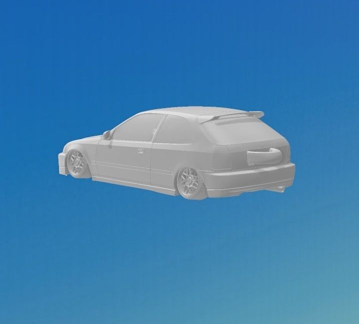 EK9 KEYCHAIN 3D print model_1