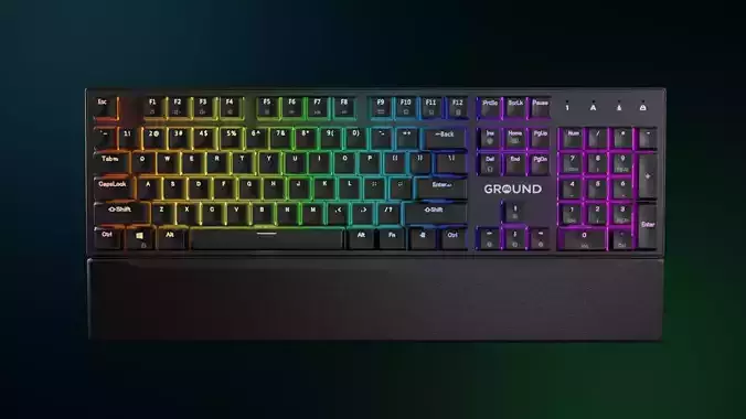 Gaming Keyboard with Palm Rest