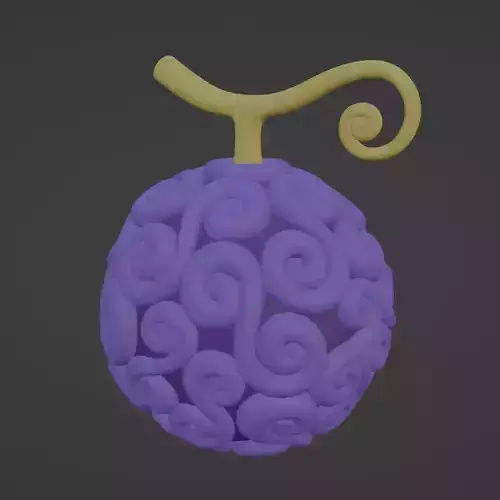 gomu gomu no mi - devils fruit from one piece 3D model
