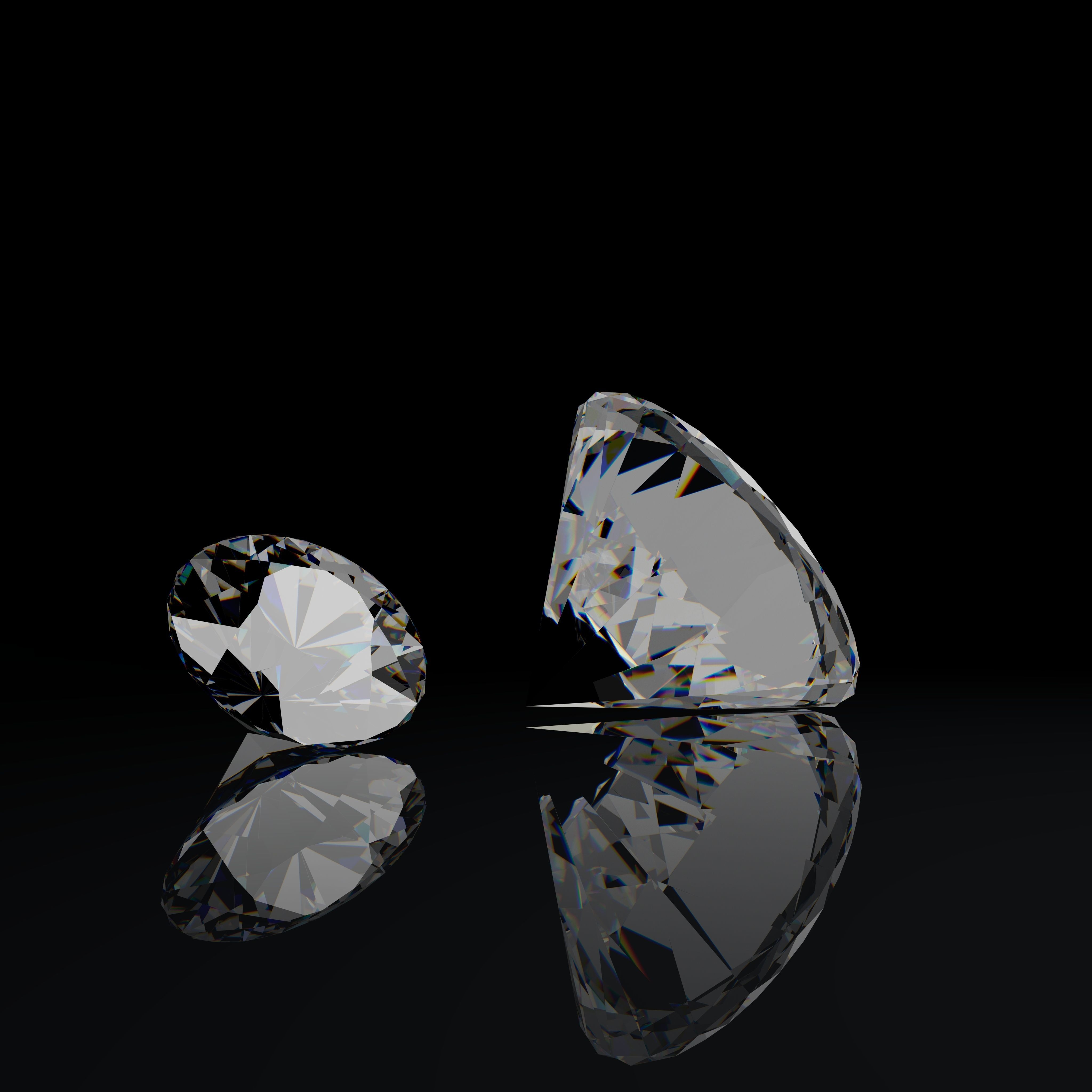 Realistic Diamond Low Poly Free low-poly 3D model_1