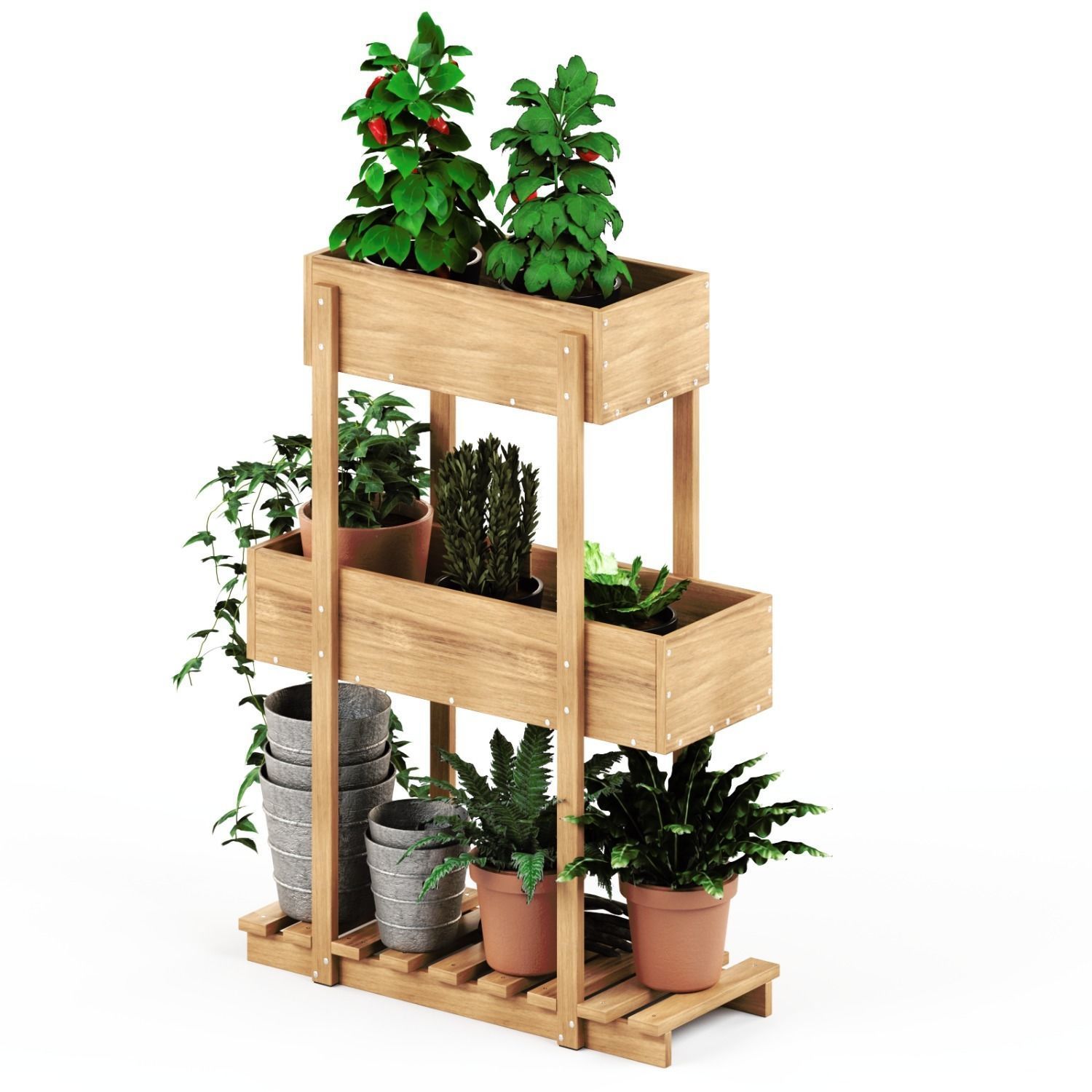 HATTHOLMEN Flower box IKEA 3D model_1