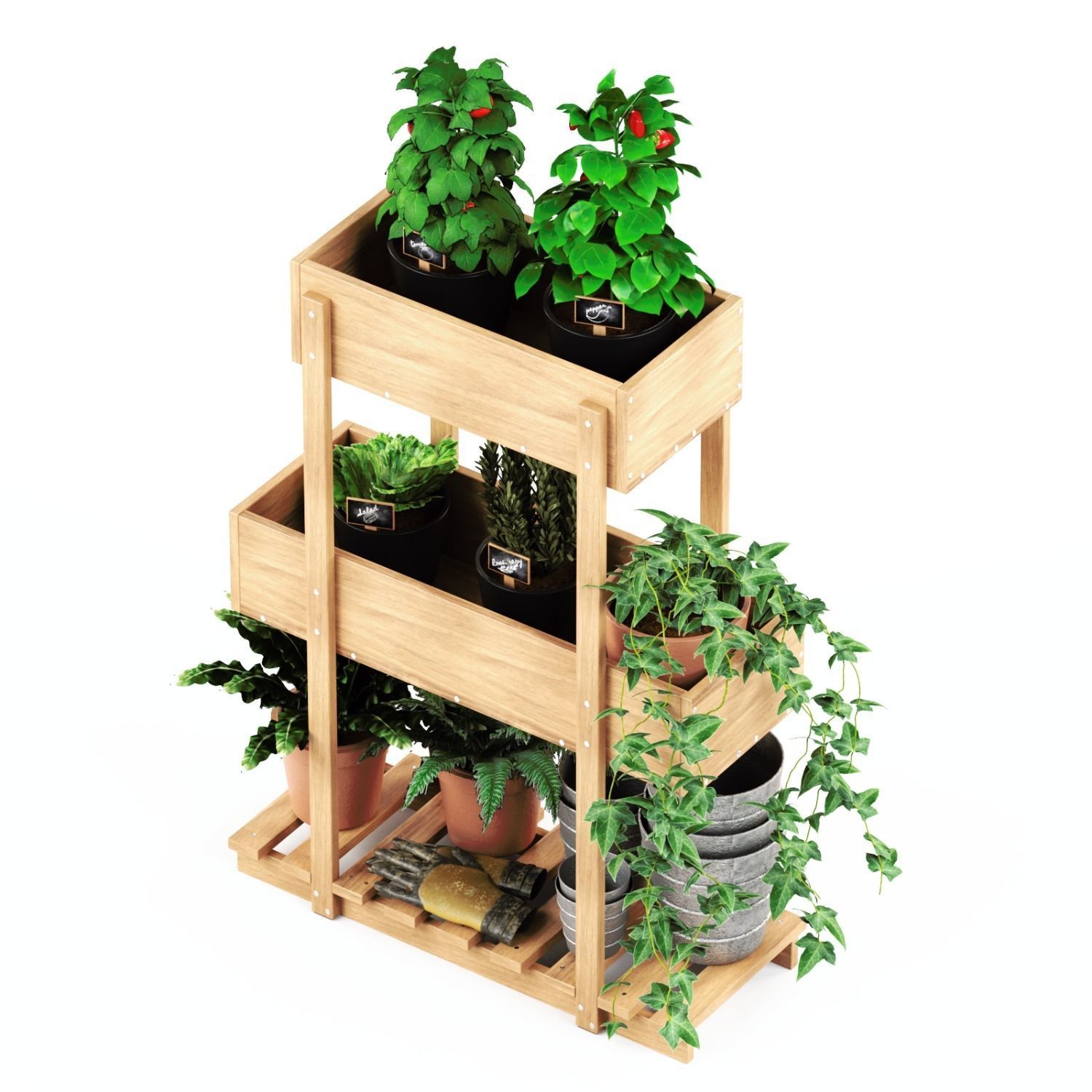 HATTHOLMEN Flower box IKEA 3D model_3