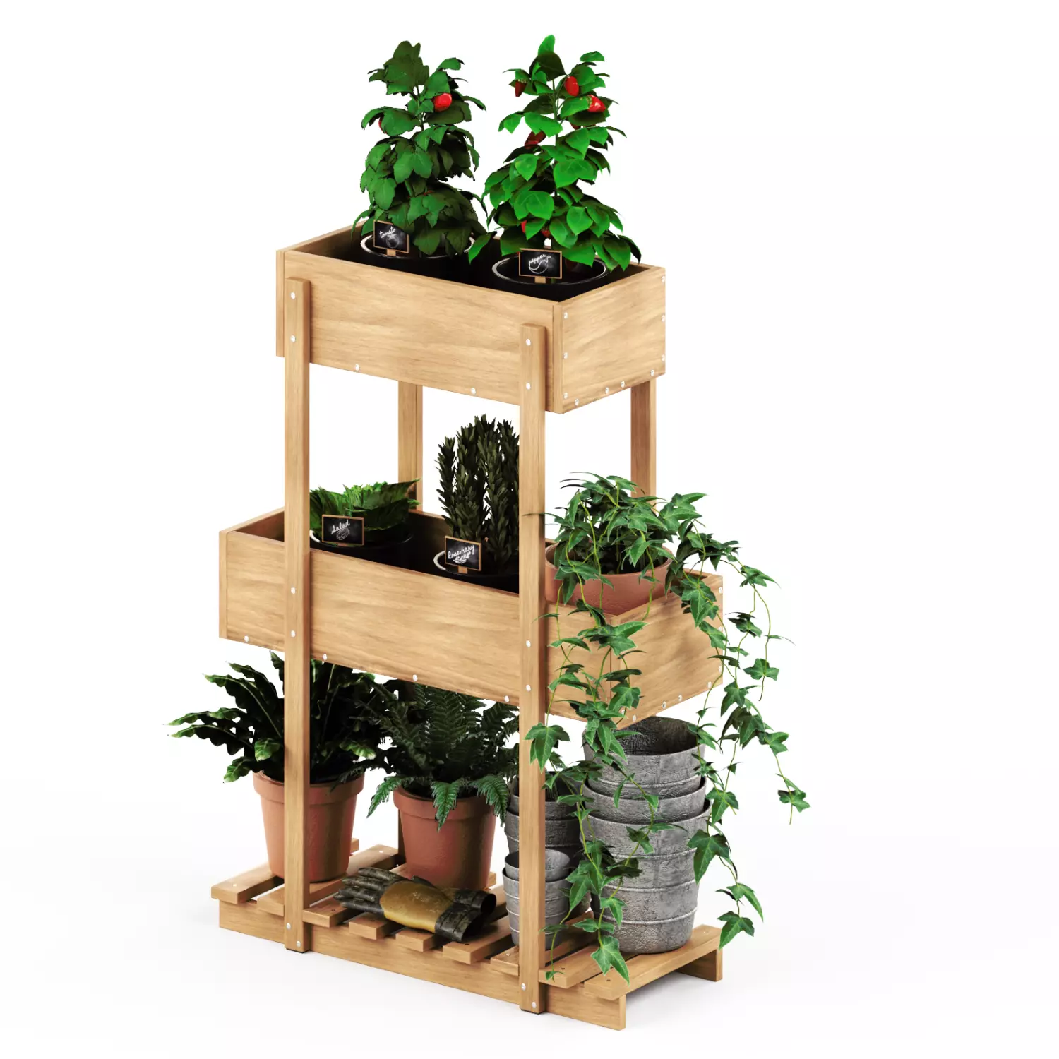 HATTHOLMEN Flower box IKEA 3D model_0