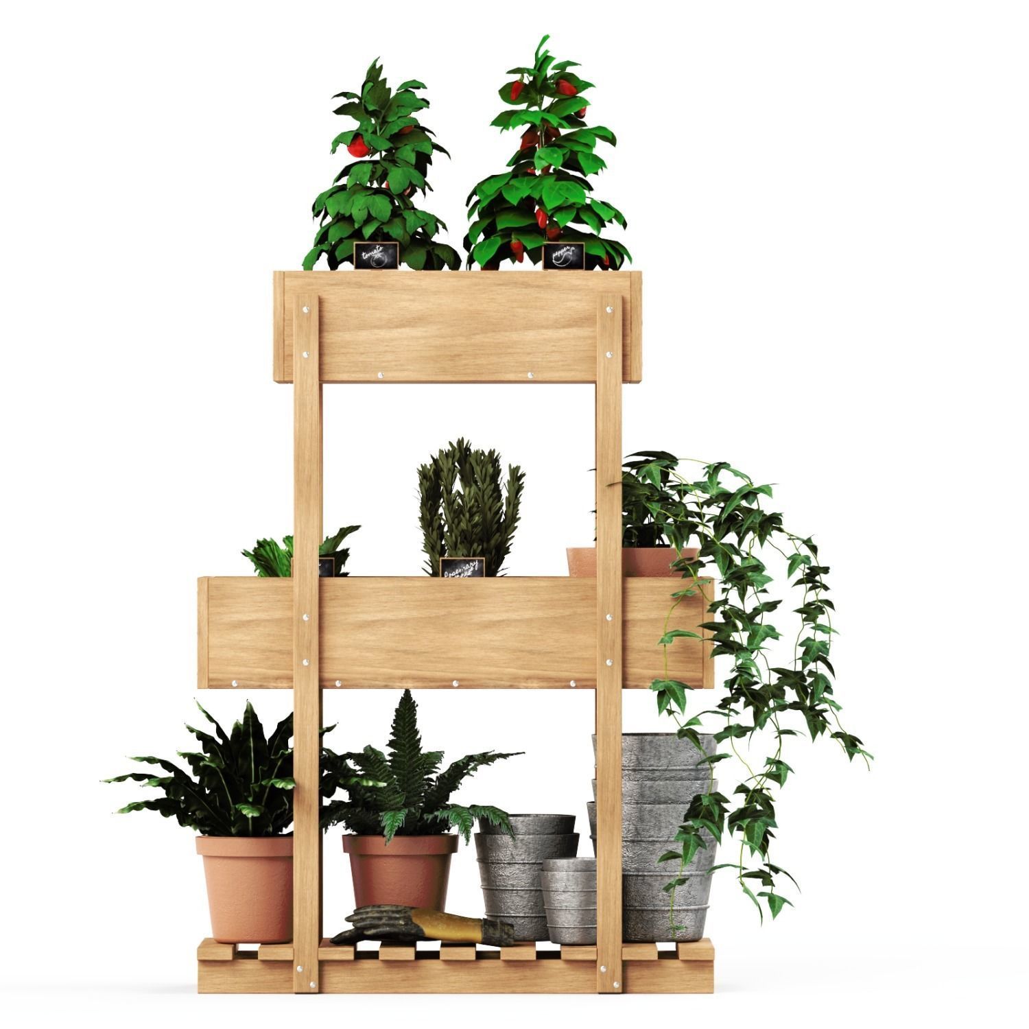 HATTHOLMEN Flower box IKEA 3D model_2