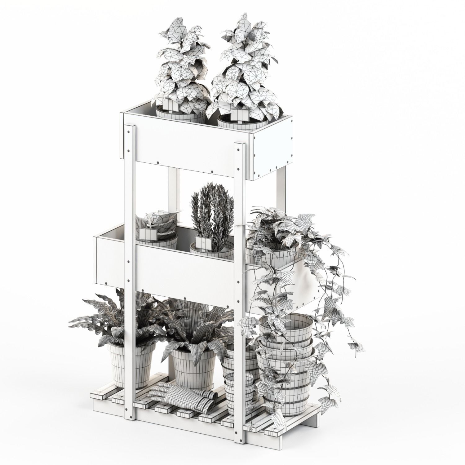 HATTHOLMEN Flower box IKEA 3D model_4