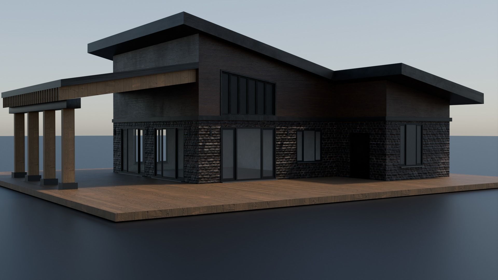 Modern House Pack Vol 1 Low-poly 3D model_6