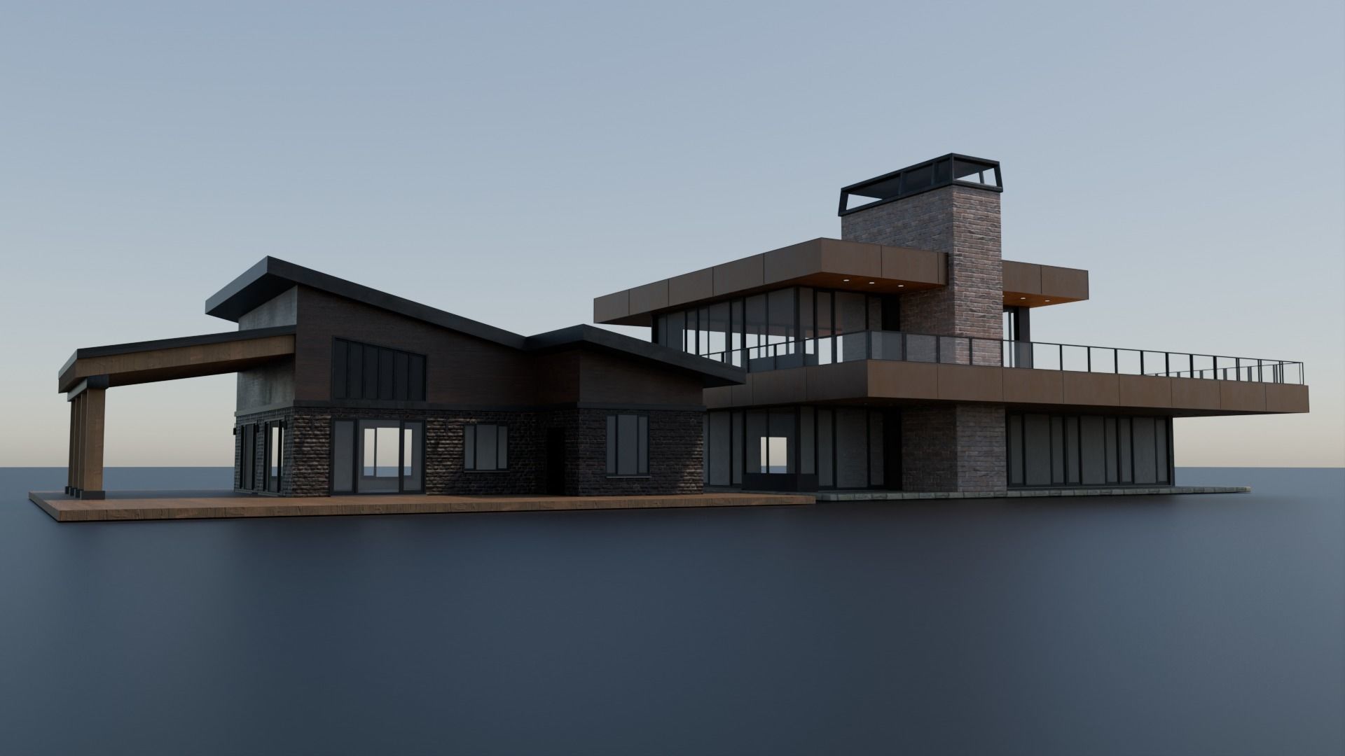 Modern House Pack Vol 1 Low-poly 3D model_1