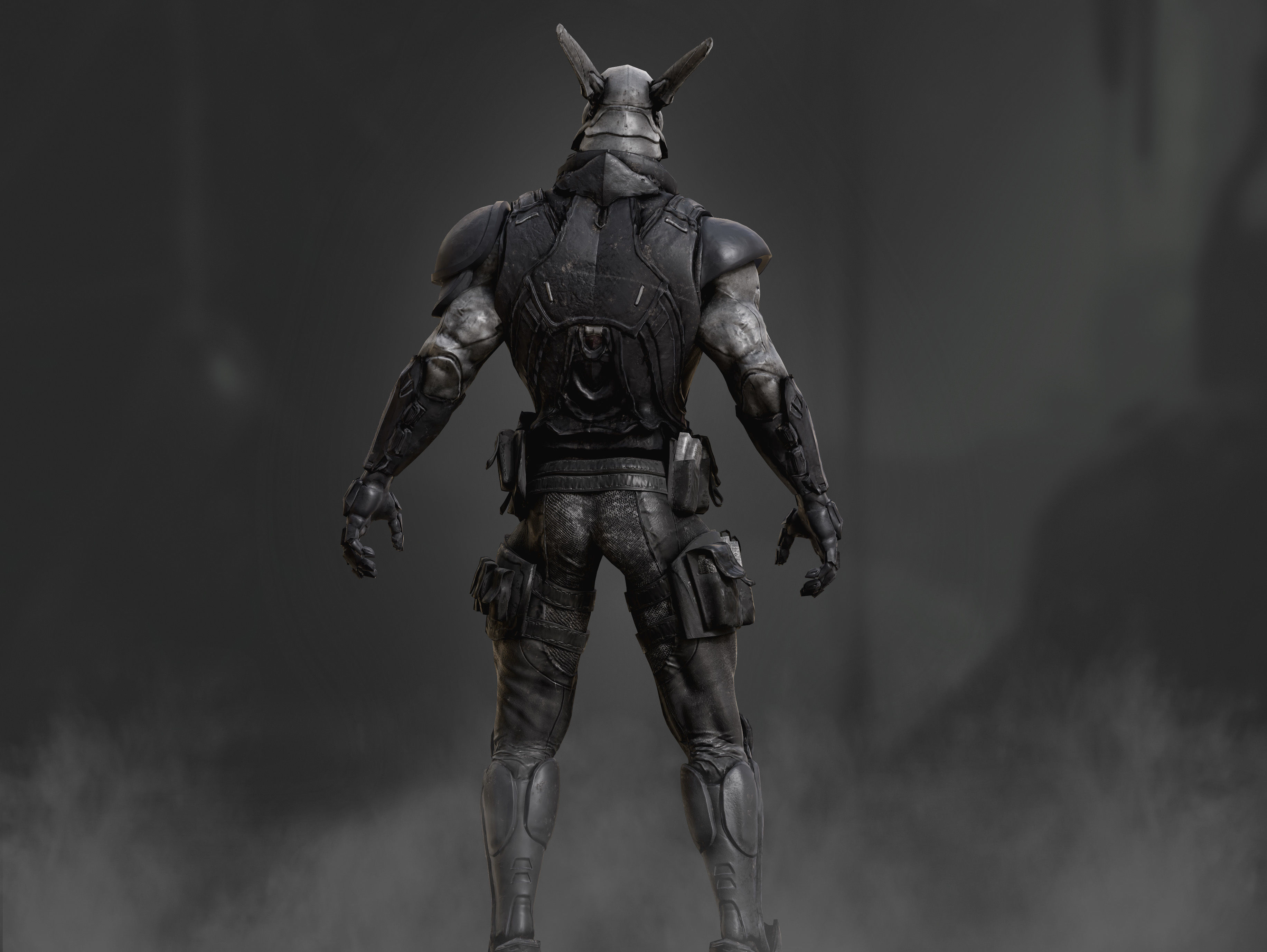 Briareos Low-poly 3D model_9