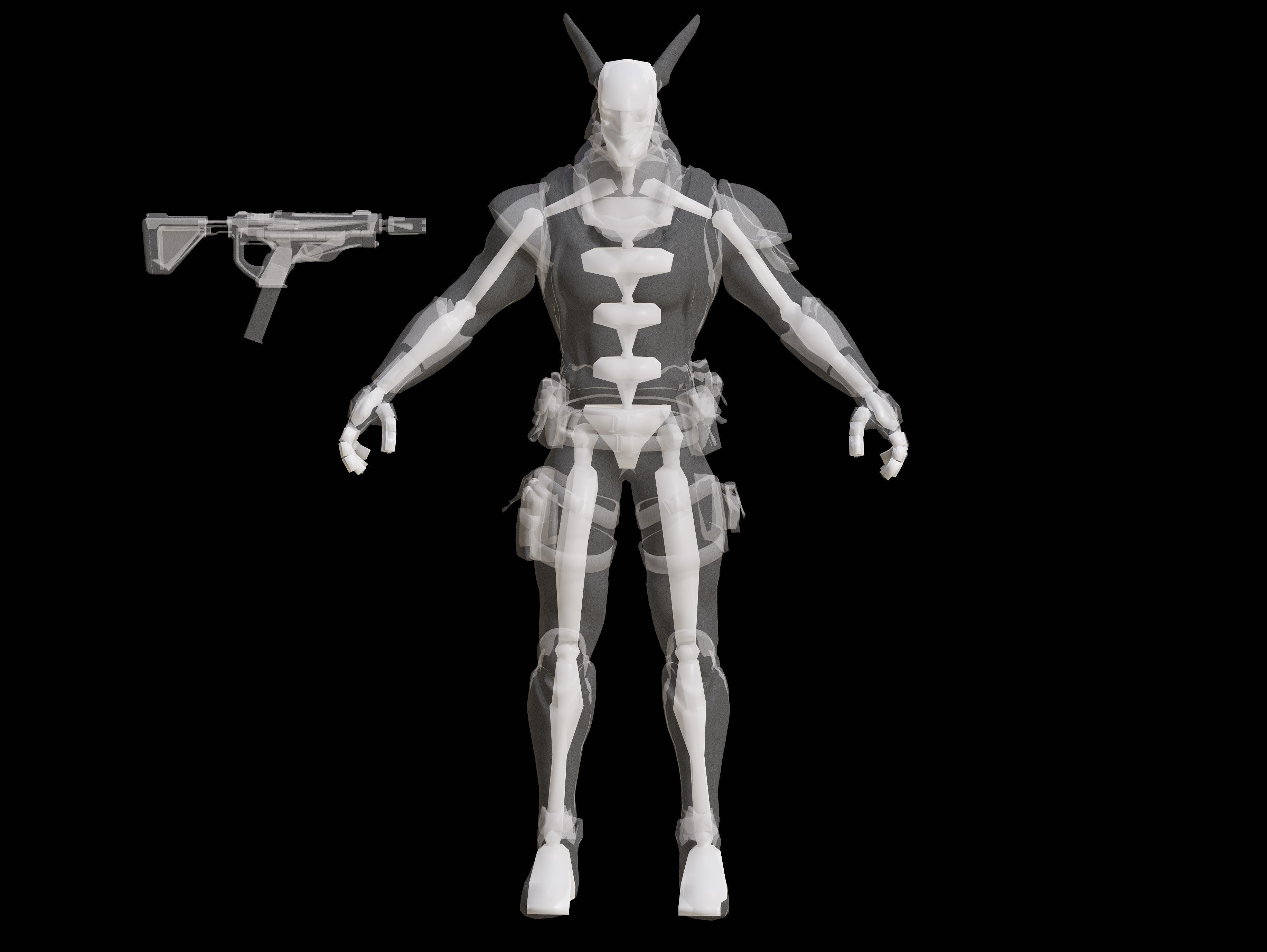 Briareos Low-poly 3D model_11
