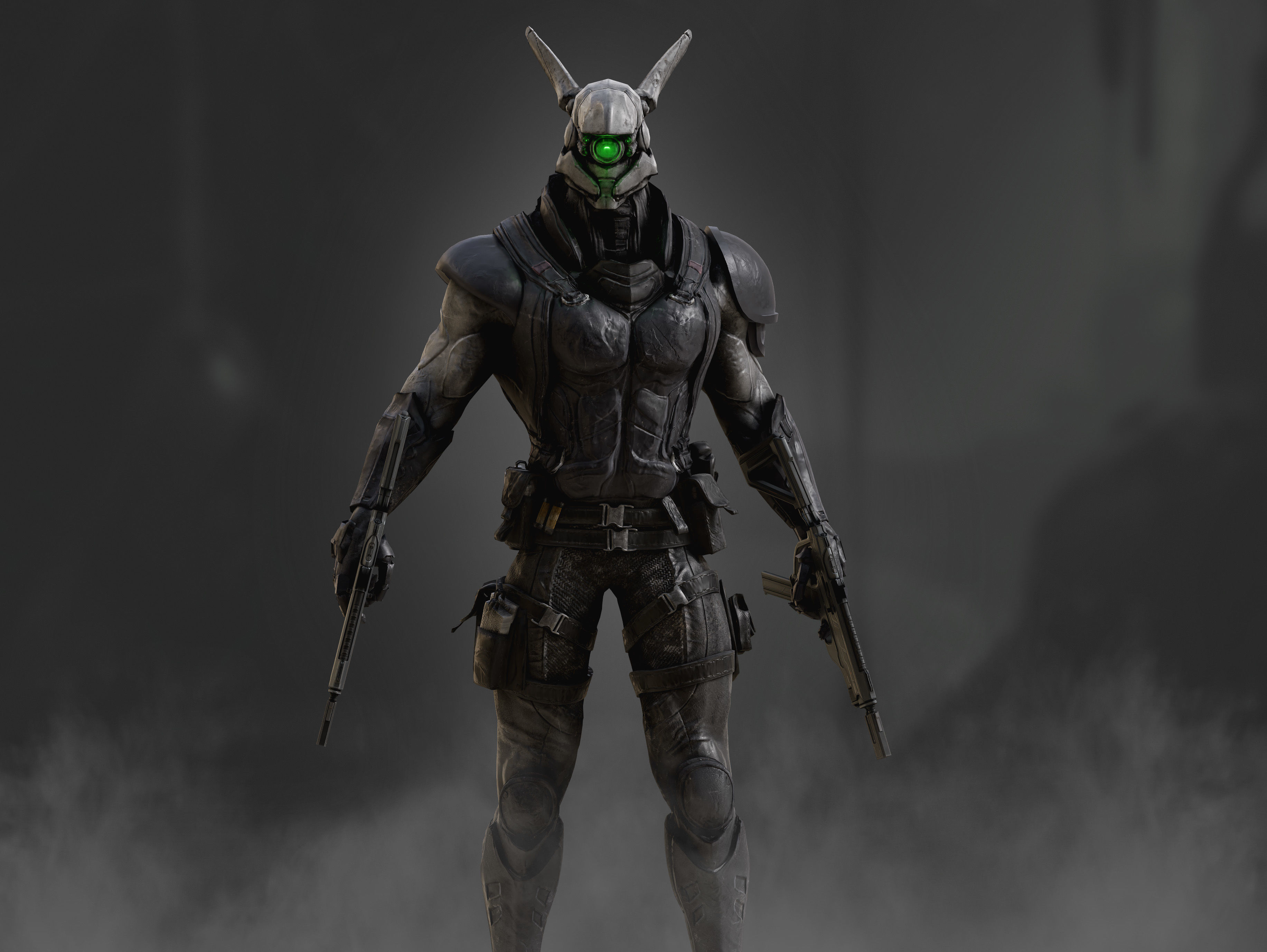 Briareos Low-poly 3D model_3