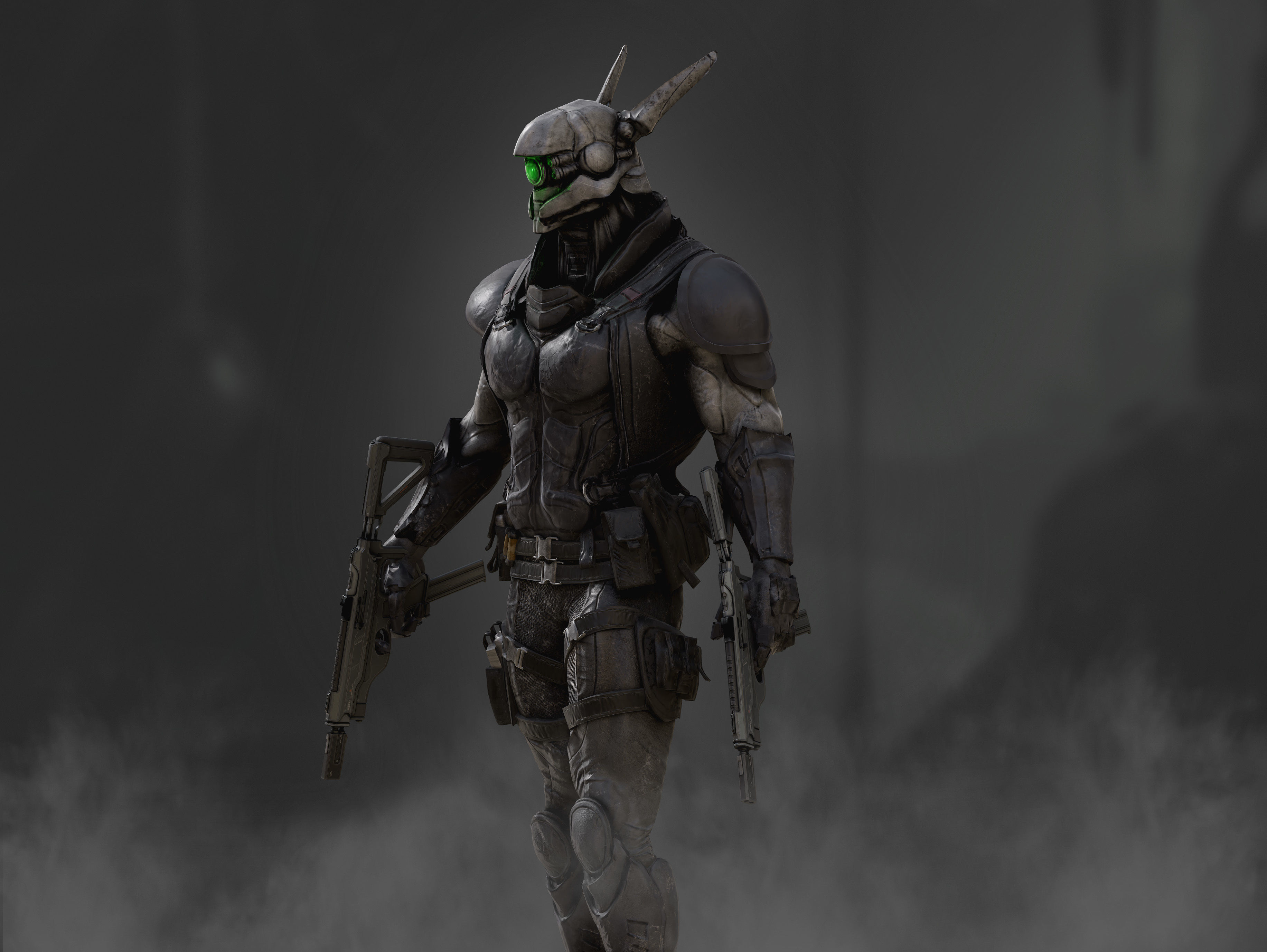 Briareos Low-poly 3D model_8