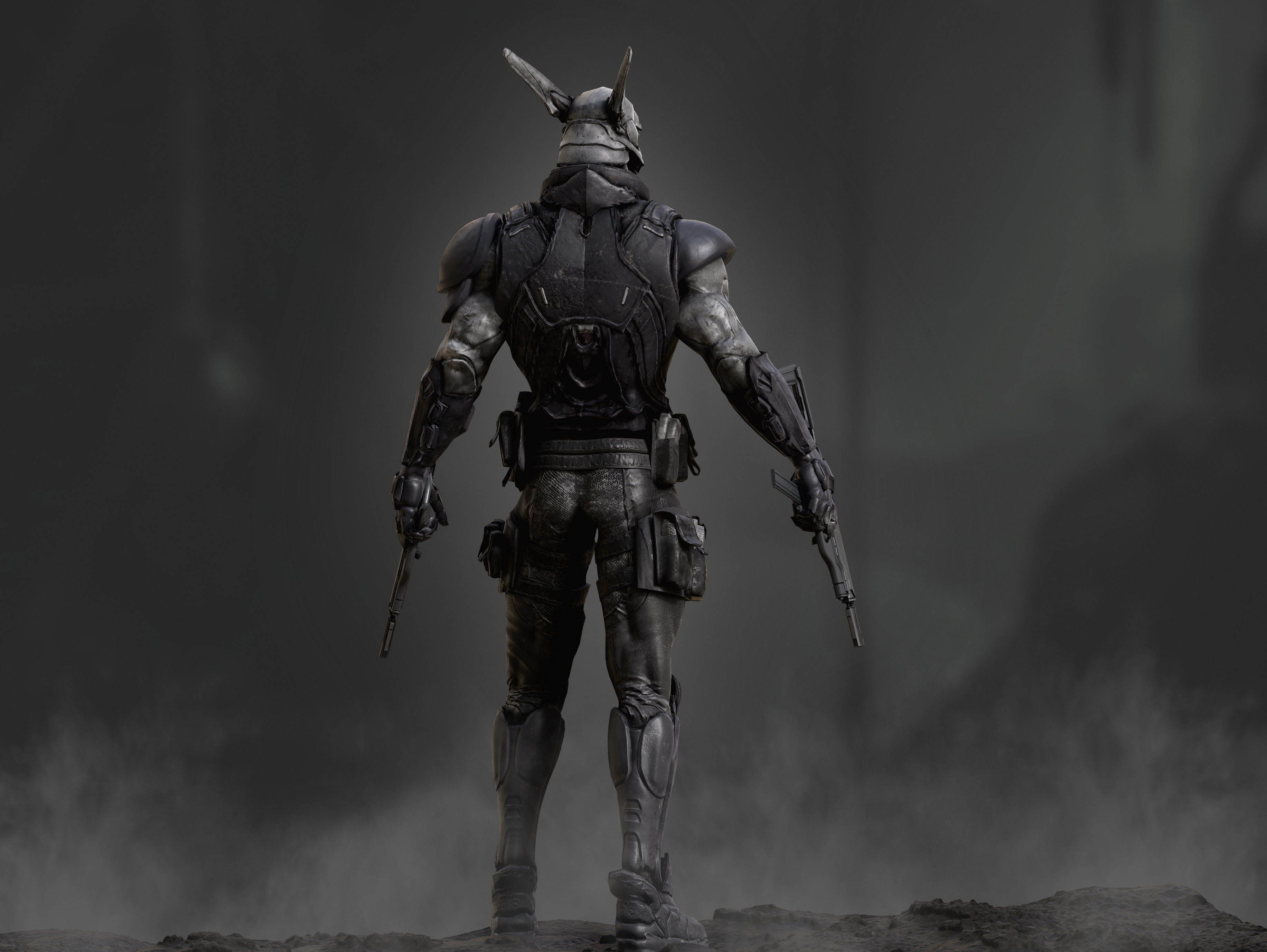 Briareos Low-poly 3D model_7