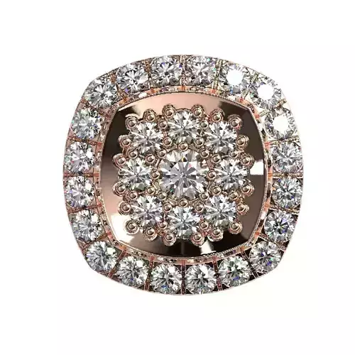 Jewelry earring with diamonds