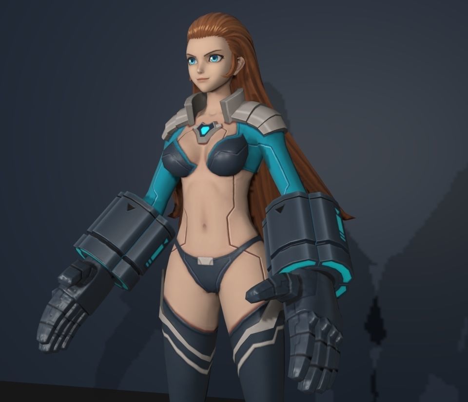 lady maxima 3D model_2