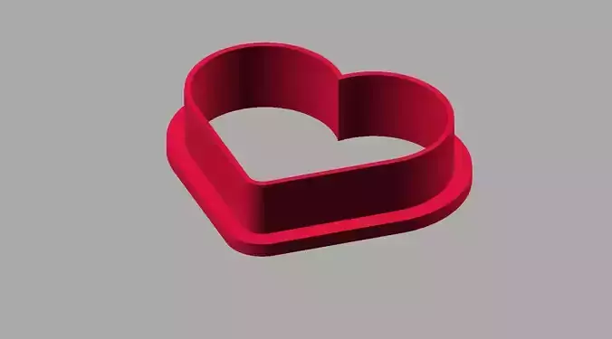 Heart Cookie Cutter Free 3D print model