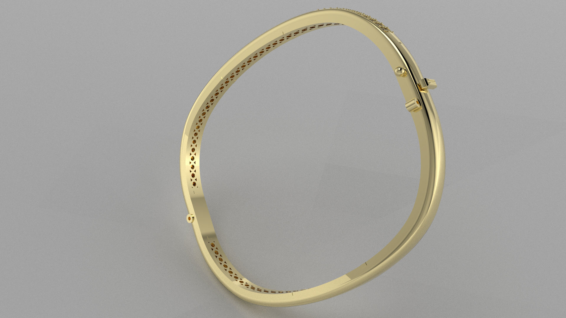 Cushion Case Bracelet- Bangle Printable Ready 3D print model_3