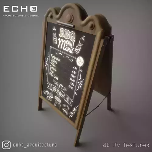 Chalkboard Restaurant Sign