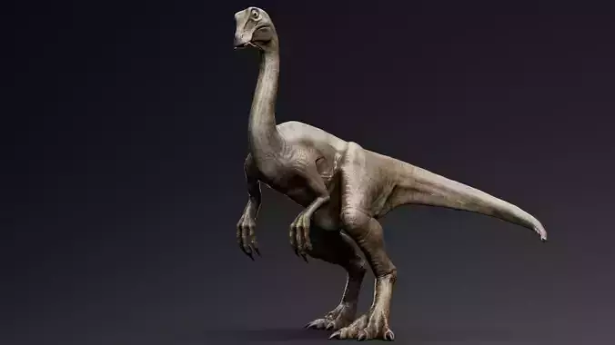 Gallimimus Unreal Engine Project Low-poly 3D model