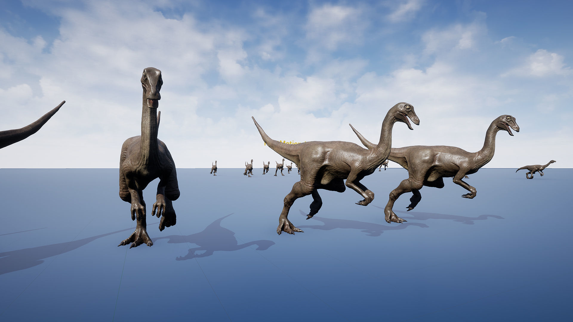 Dinosaur Gallimimus Unreal Engine Project Low-poly 3D model_20