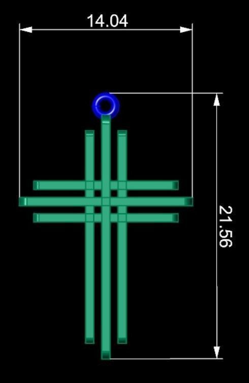 KUTSAL PIRLANTA HAC KOLYE 3DM STL OBJ FBX 3D BASKI MODELI 3D print model_11