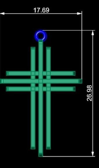 KUTSAL PIRLANTA HAC KOLYE 3DM STL OBJ FBX 3D BASKI MODELI 3D print model_12