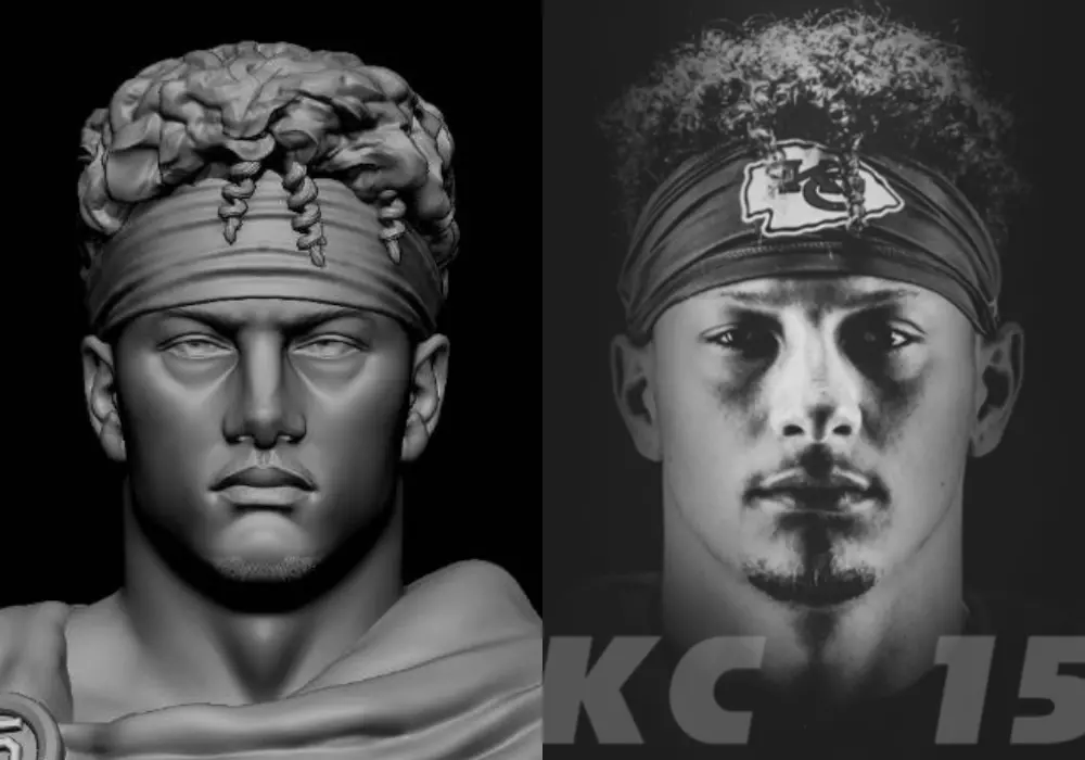 Patrick MAHOMES Bust 3D print model