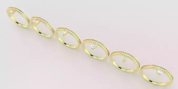 6 Shape Cut Ring in 1 Pack- Ready Printable