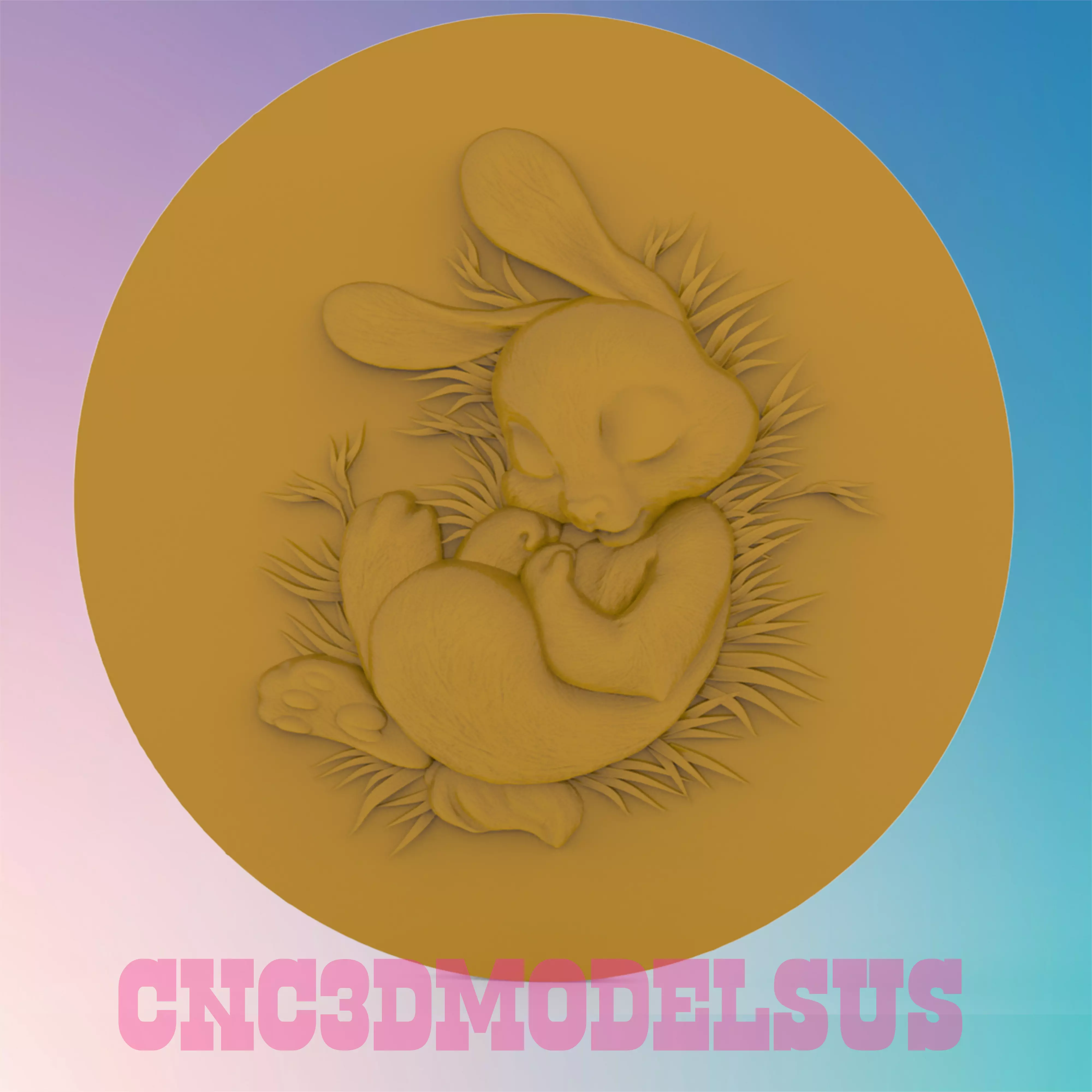 Bunny 3D MODEL STL FILE FOR CNC ROUTER LASER 3D print model