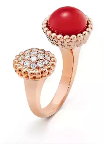 Diamond and cabachon ring ready printable