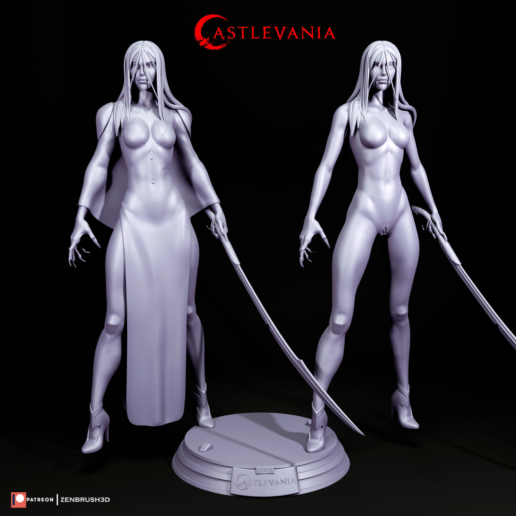 CARMILLA - CASTLEVANIA 3D PRINTING 3D print model_7