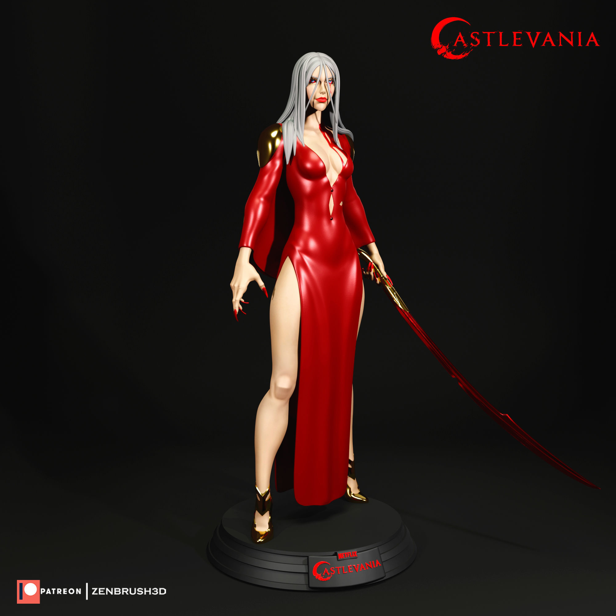 CARMILLA - CASTLEVANIA 3D PRINTING 3D print model_2