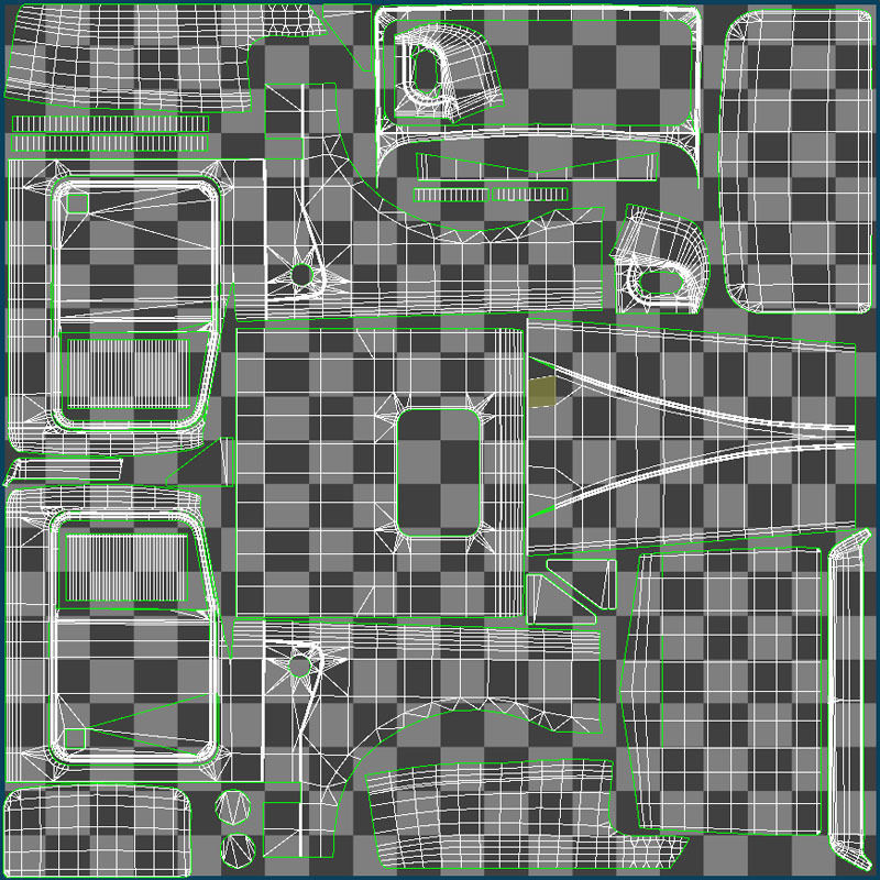 Kenworth W900A Day Cab Heavy Haul Spec Tractor  Low-poly 3D model_45