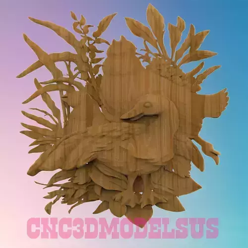 Duck and Capercaillies 3D MODEL STL FILE FOR CNC ROUTER LASER