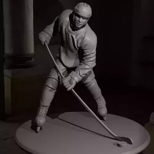 HOCKEY PLAYER FIGURE STL READY FOR 3D PRINTING MOVIE DIORAMA 3D print model