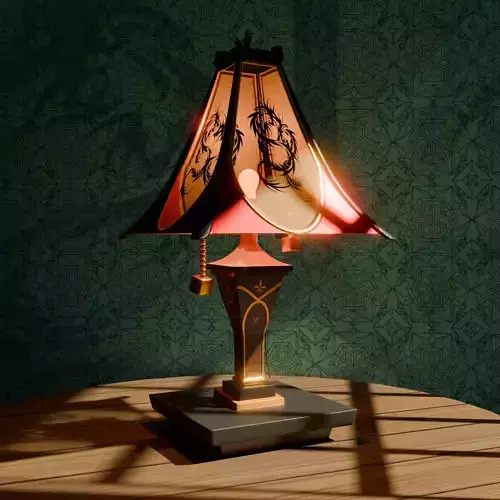 low poly lamp