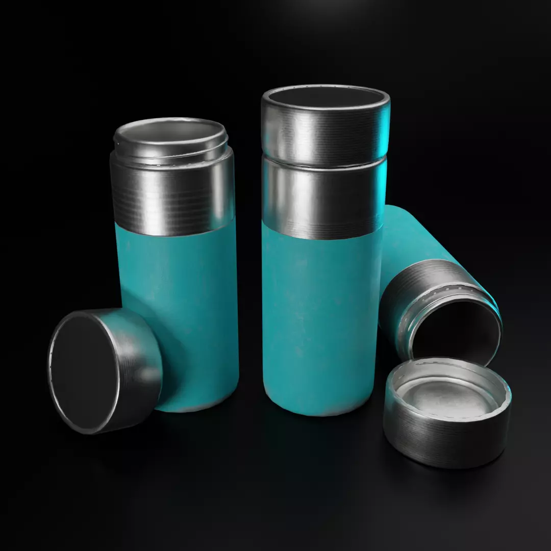 Thermos Bottle Free low-poly 3D model